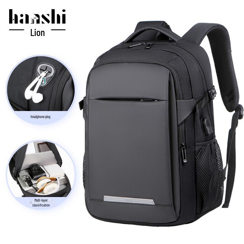 

Мужской высококачественный водонепроницаемый рюкзак для путешествий и бизнеса, женская сумка для отдыха и компьютера, школьный и городской рюкзак чёрный