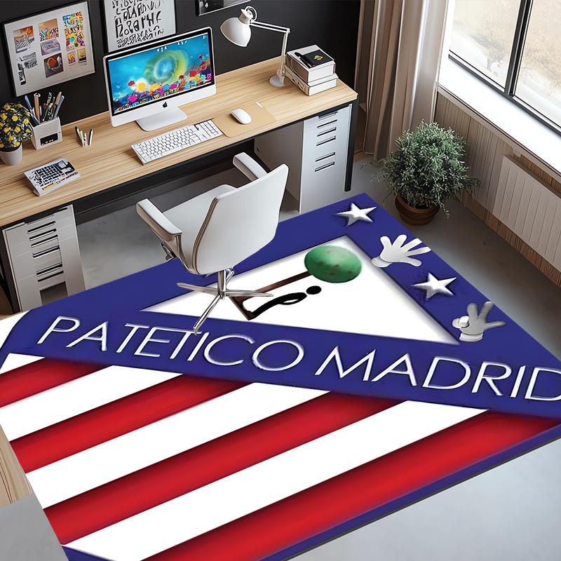 Football Club Pattern Rug, Indoor/Outdoor Mat, for Picnic, Gameroom, Bedroom, Office, Living Room, Home Decor Carpet, Birthday Gift