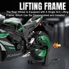1:9 Zx-10R Gsx-1000R Motorcycle Toy Models Alloy Diecast Sound Light Shock Absorption Front Wheel Steering Ornament Motorbikes