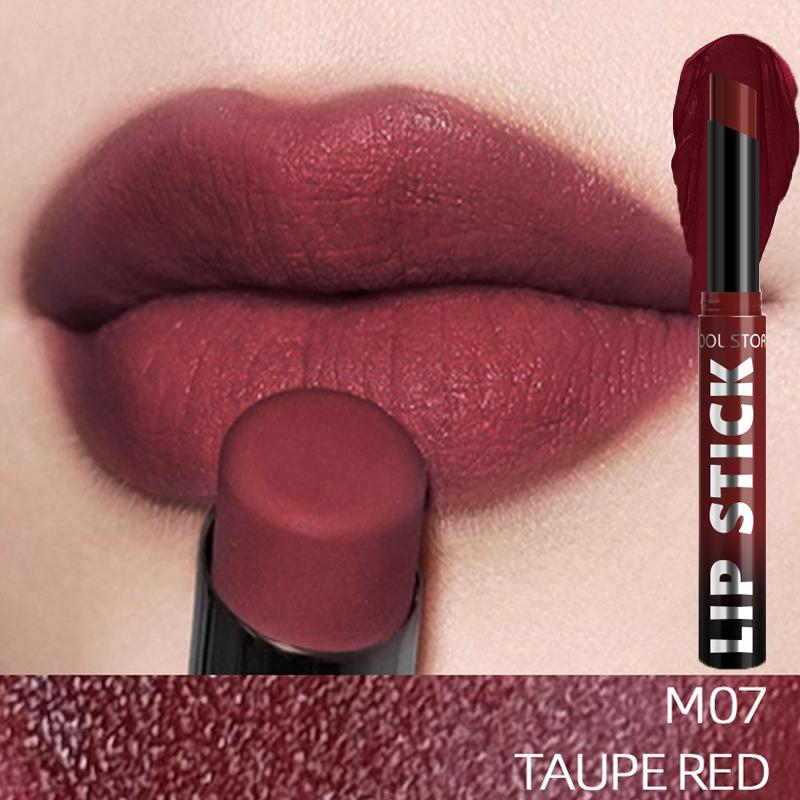 Matte Nude Lippenstift Pen Waterdicht Langhoudend Niet Makkelijk Vervagend Sexy Lip Tint Fluweelachtige Lippenstift Potlood voor Vrouwen Halloween Make-up 2g