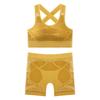 JYL Autumn Winter Thick Warm Underwear Round Neck Slim Shorts Set
