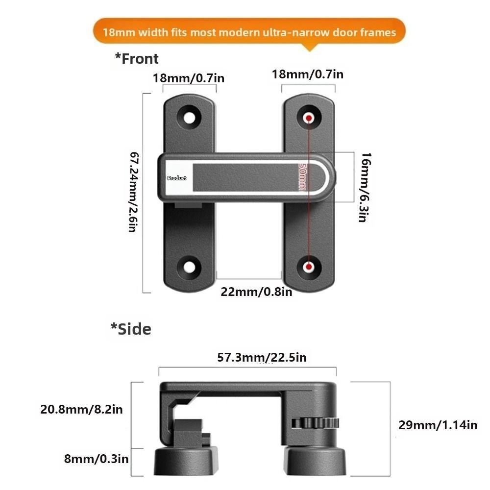 Safety Sliding Door Snap Anti-theft Door  Catch Bolt Door Lock Door Hasp  Window