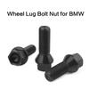 4 peças de parafusos de roda para carro para BMW E90 E91 E92 E93 3 estilos Porcas universais para automóveis parafusos prisioneiros M12 x 1.5 M14 x 1.5 M14 x 1.25 preto