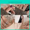 Geometric Open Adjustable Copper Ring For Women Fashionable Minimalist 2024 Summer Style