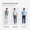 Navigare Men's Lightweight Slim Fit Cropped Casual Pants