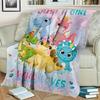 1 Stück Süße Dinosaurier-Decke Geschenk für Freunde Decke Weiche Flanell-Sofadecke TV-Decke Warm Hautfreundlich Büro Nickerchen Überwurfdecke, Sofa Be