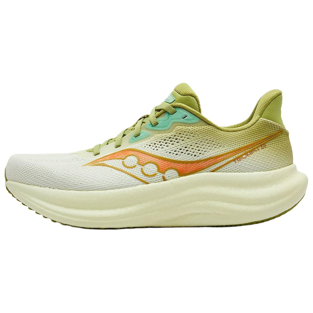 SAUCONY Triumph 23 Versatile Comfortable Shock Absorbing Breathable Responsive Low Top Running Shoes Men Sneaker Green S21023-553