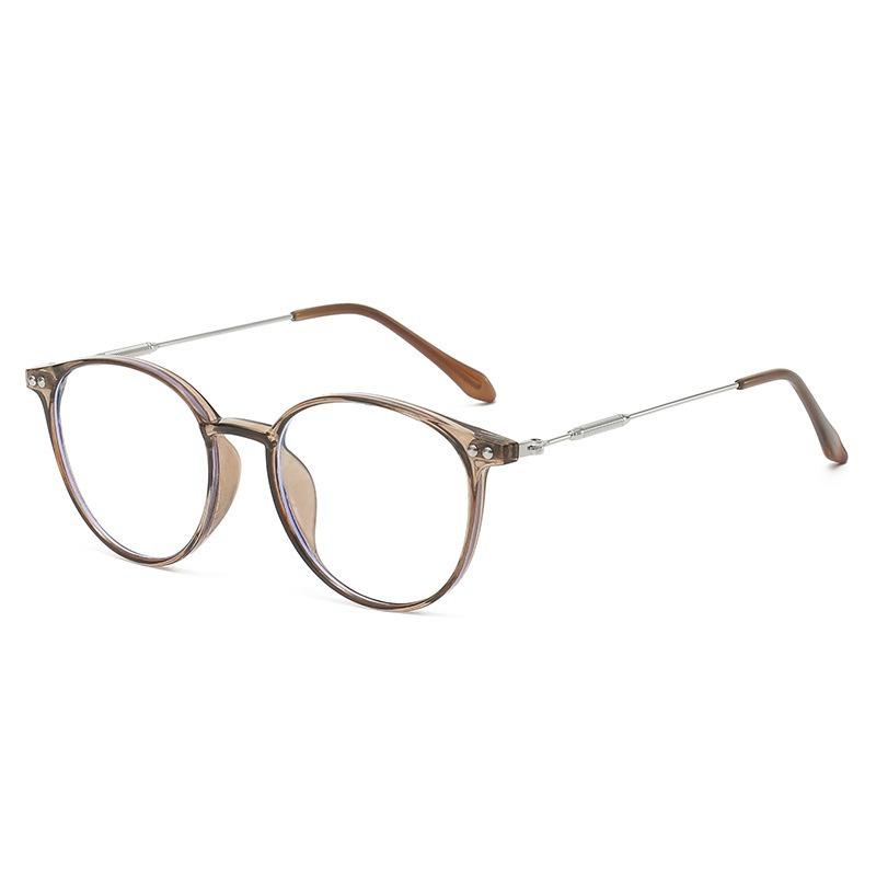 A Pair of Stylish Pochromic Glasses for Women Featuring A Vintage Semi Metal Frame Classic Minimalist Design