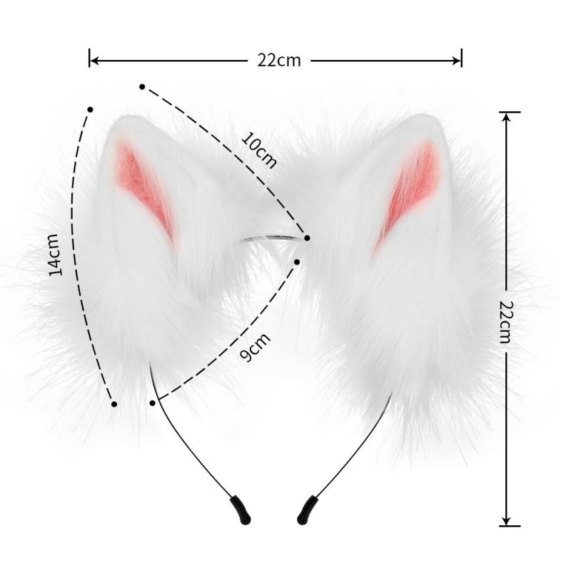 Halloween Costume Set Fox Ears Headband Paw Props Cosplay Party