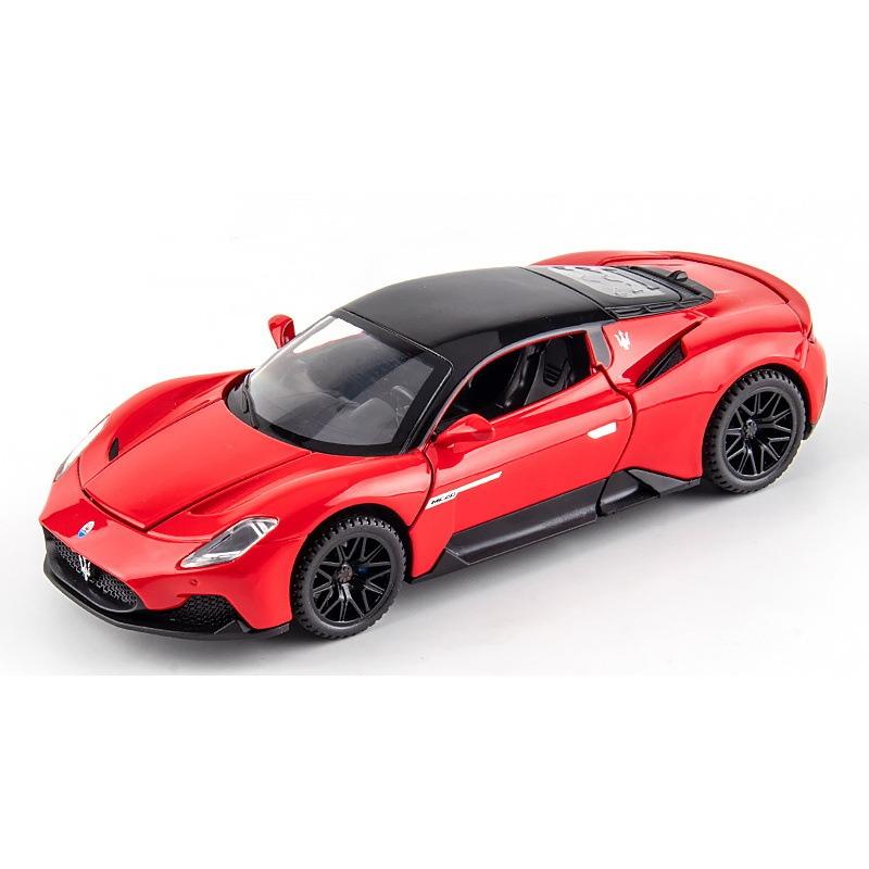 

Легкосплавна модель автомобіля Maserati MC20 у масштабі 1/32 зі світлодіодним освітленням і звуковими ефектами - колекційна гоночна іграшка для дітей і дорослих, ідеальний подарунок для автомобіля червоний