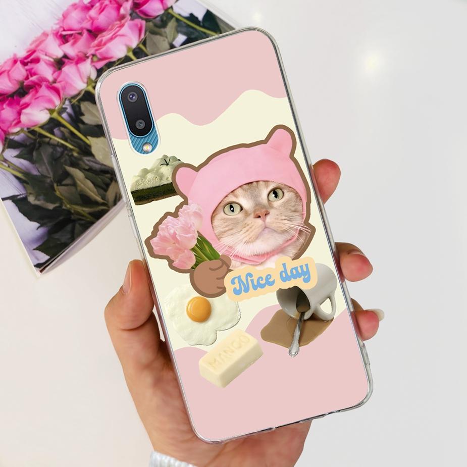 For Samsung Galaxy A02 Case SM-A022F Cute Fashion Painted Cover Clear Silicone Phone Case For Samsung A02 M 02 Galaxy M02 Bumper