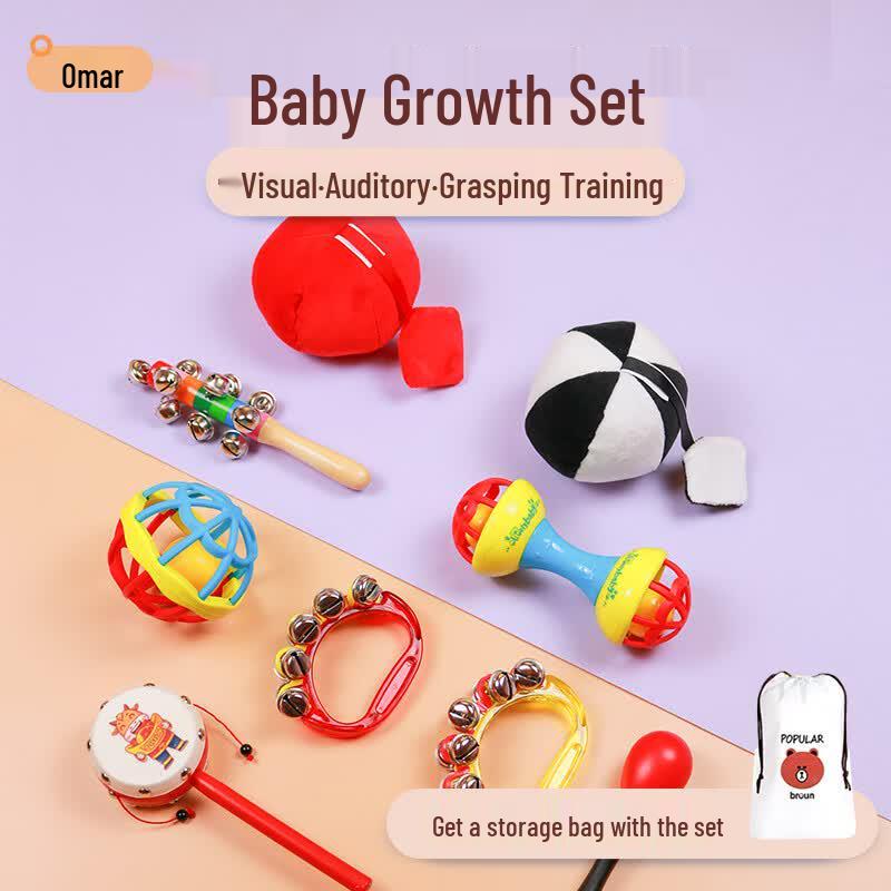 Omel Baby Rattle & Visual Tracking Grip Training Toy