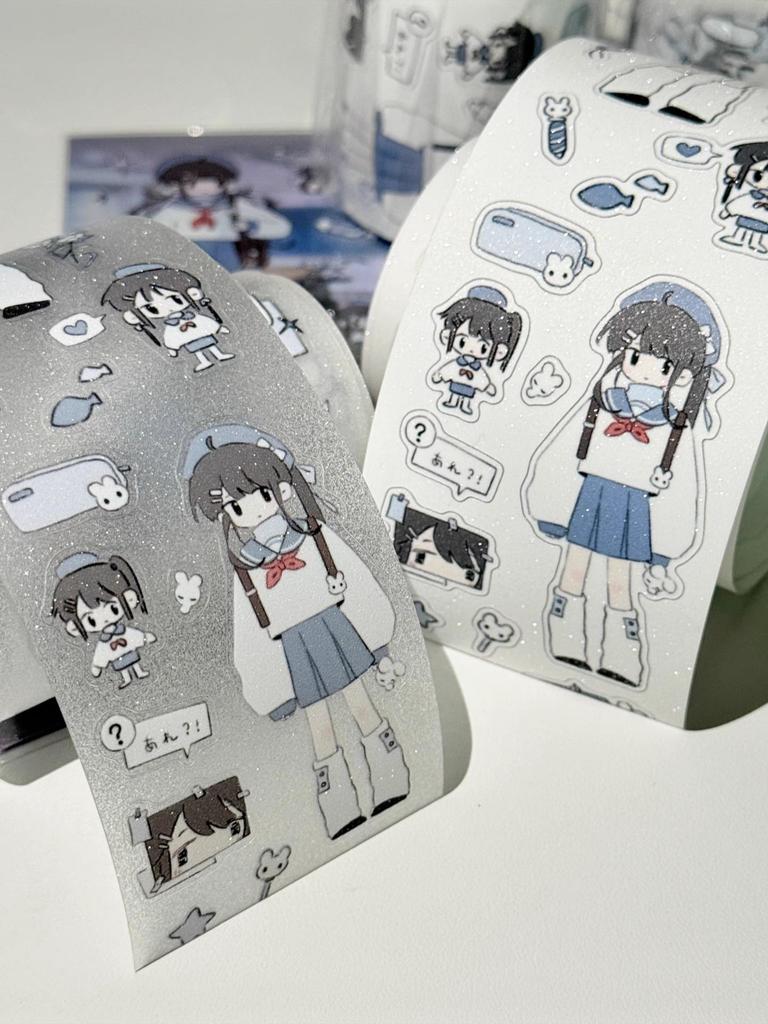 N1ng-chan March Full Roll Collection: Summer, Spring, Big Head, After School Sticker Rolls & Bullet Journal Washi Tape
