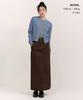 Musinsa Standard Woman 11W Corduroy Maxi Skirt [Brown]