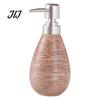 Easy Press Soap Dispenser Ceramic for Bathroom, 350/380ML Hand Bottle with Container Pump, Refillable Liquid Soap, Lotion and Shampoo Kitchen