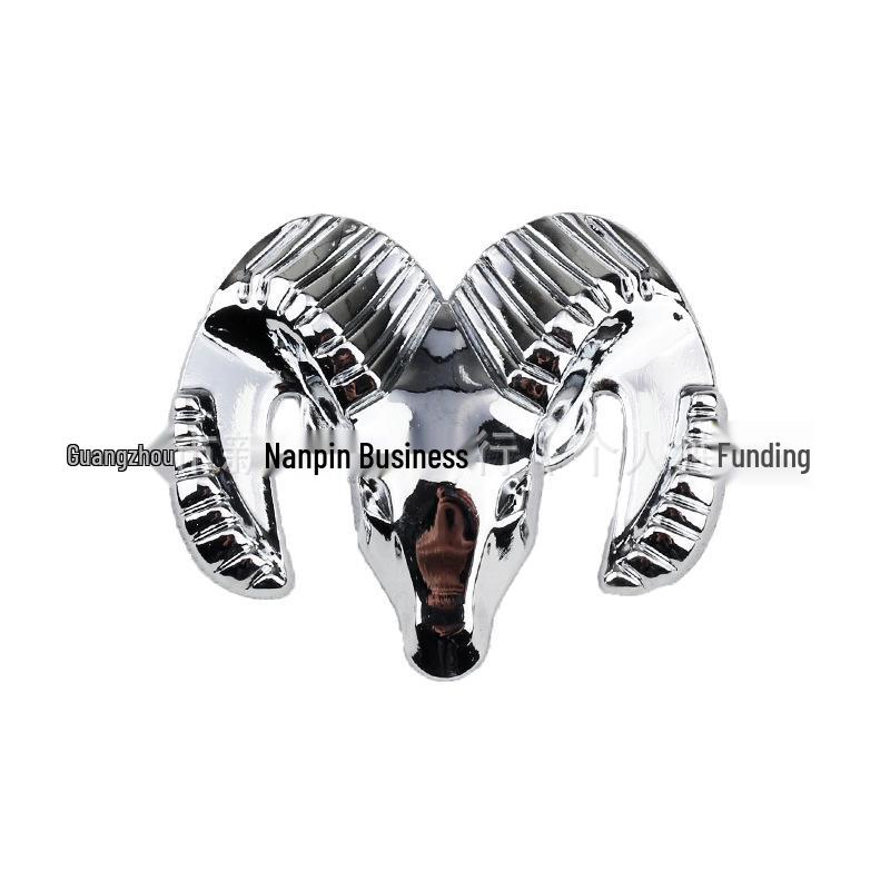 Dodge Journey Sheep Head Metal Emblem - Front & Rear Decal