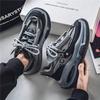 Fashion Men's Leather Shoes Thick Sole Casual  Shoes Outdoor Anti Slip Sports Walking Shoes Trendy Male Sneakers