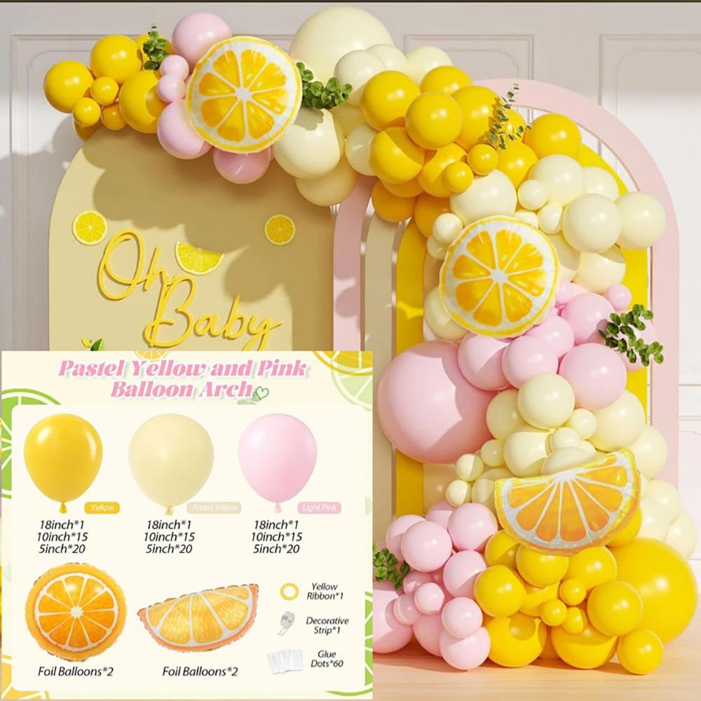 

Multicolor Decorative Ballon Set Fruit Theme Party Balloons Creative Ballon Arch Kit Baby Shower Lemon