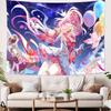 XXL Cool Honkai Impact 3rd Gaming Cute Girl Elysia Tapestry Decoration Bedroom Dormitory Background Living Room Club Tapestry