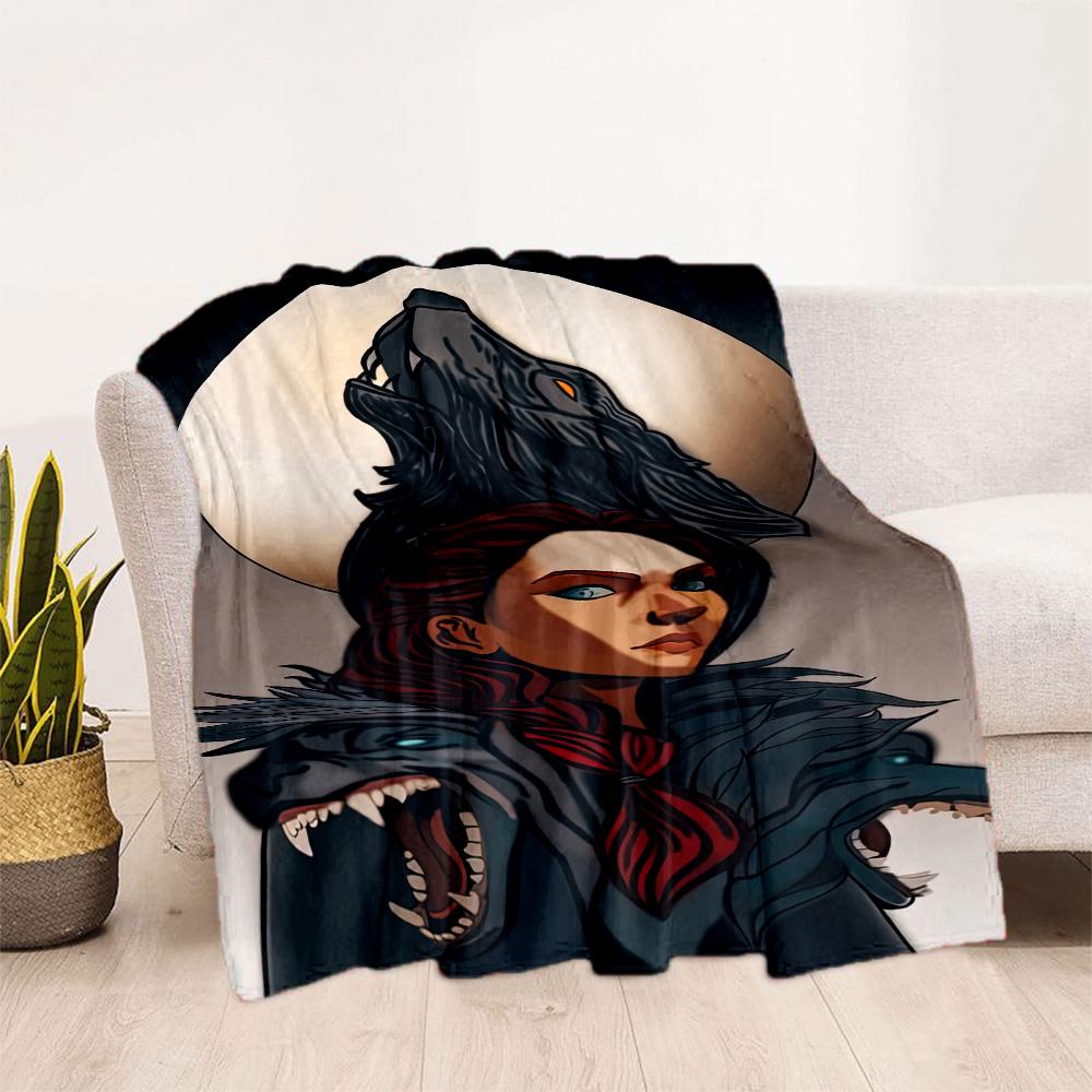 Gothic Style Blanket Soft Warm Cozy Great for Livingroom Picnics Sofa for All Seasons Digital Print Perfect Gift for Relatives and Friends