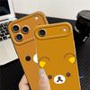 Cartoon Rilakkuma Bear TPU Phone Cover Case for Apple iPhone 17 Pro Max Air 11 14 13 15 Pro 16 12 Plus