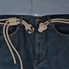 Thin Cargo Pants Rope Belt Tie Up Men Waist Belt Fashion Rope Waistband  Streetwear