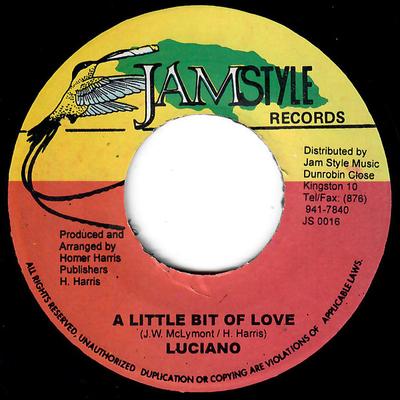 7inch Record LUCIANO - A Little Bit Of Love JS0016 Jamstyle Record 2001 Jamaica Reggae, Ska & Dub Used