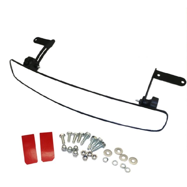Wide View Rear View Mirror For Golf Carts With hard Plastic Frame And Transparent Glass