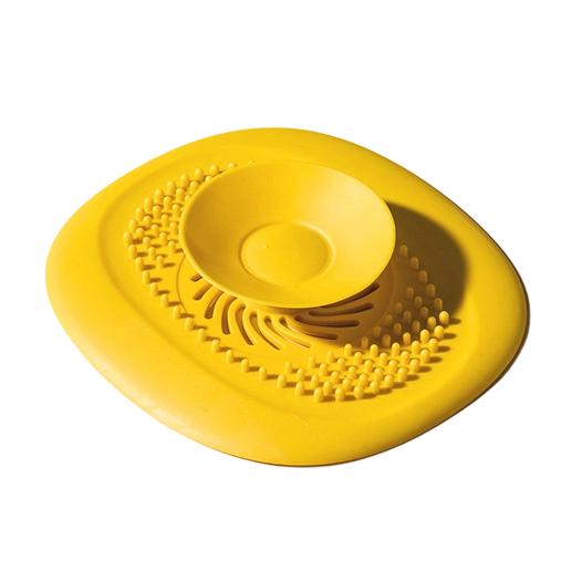 Kitchen Sink Drain Cover Push Type Floor Drain Seal Deodorizer Anti-Odor Plug Silicone Drain Strainer for Bathroom and Kitchen
