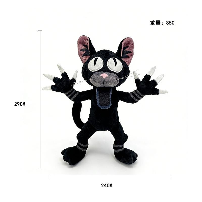 Neuankömmling: Schwarze Katze '99 Nächte im Wald' 99nights Plüschtier Niedliches Anime-Merchandise Perfekt für die Fan-Sammlung Geburtstag und Weihnachtsgeschenk