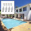 Pack Of 4 Pool Hose Replacement divisions With 8 Fasteners For Secure Water Tight Connection In Swimming Areas And Fountains