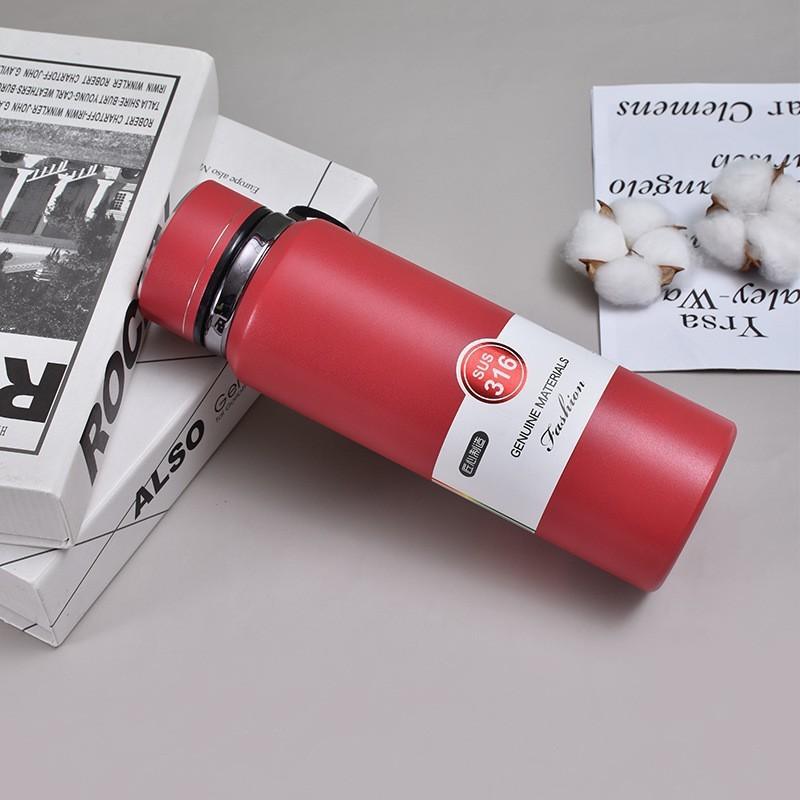 316 Stainless Steel Sun Pot Thermos Cup With Lifting Rope Large Capacity Mountaineering Teapot Travel Pot Business Kettle