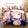 3D Anime Danganronpa Bedding Set Duvet Cover Sheet Printed Bed Set Pillowcase Bed Full Queen King Size Comforter Bedroom