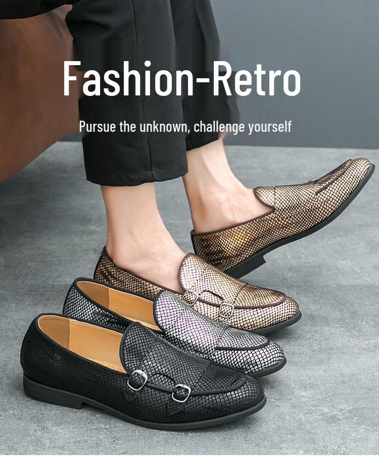 British Style Men's Leather Loafers - Large Size, Slip-On, Spring/Autumn Driving Shoes