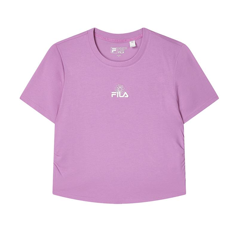 New FILA T Shirts Women's Purple Clay Red F11W429117FPU