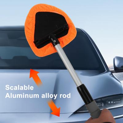 Spazzola per Pulizia con Manico Telescopico Microfibra Finestrino Auto 26-41cm Pulitore Multifunzione per Sbrinamento Nebbia Morbida Senza Residui