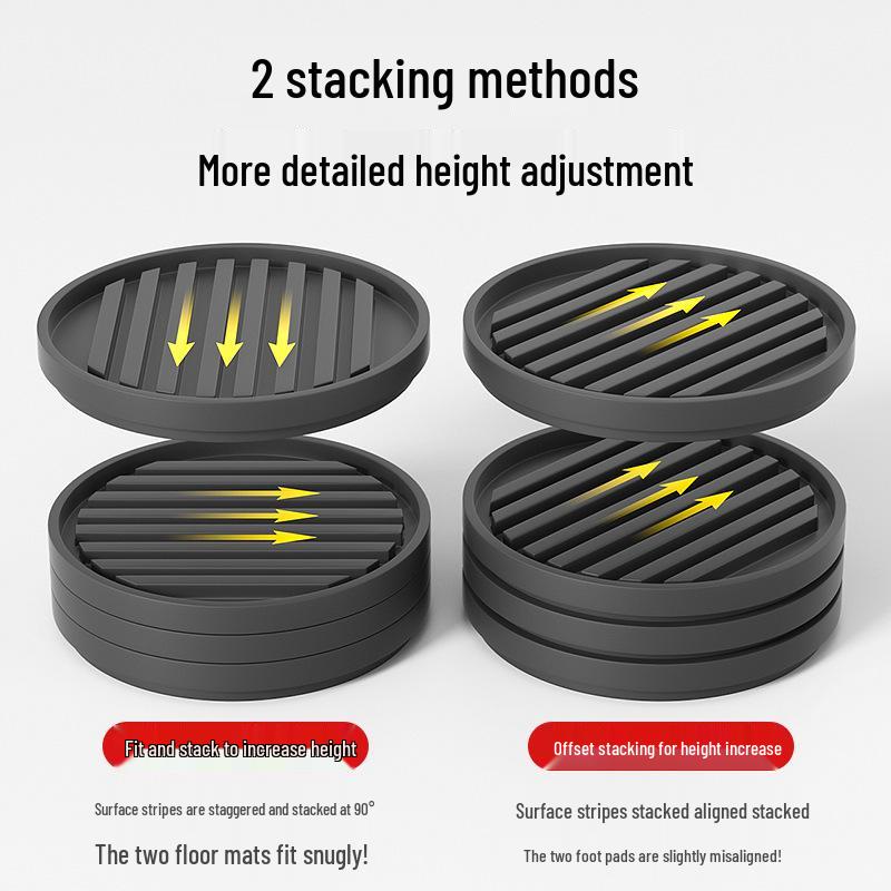 Non-Slip Furniture Lifts: Scratch-Proof, Silent, Durable Height Boosters for Tables, Chairs, Beds, Sofas, Coffee Tables.