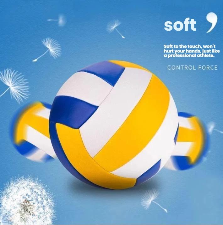 Official Size 5 Waterproof Volleyball Soft PU for Kids Adult Indoor Outdoor Beach Training