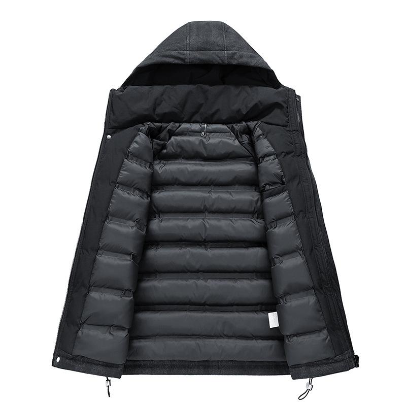 American Casual Hooded Cotton Jacket In Winter Loose Trendy Old Hooded Cotton Jacket Men's Cotton Jacket Couple