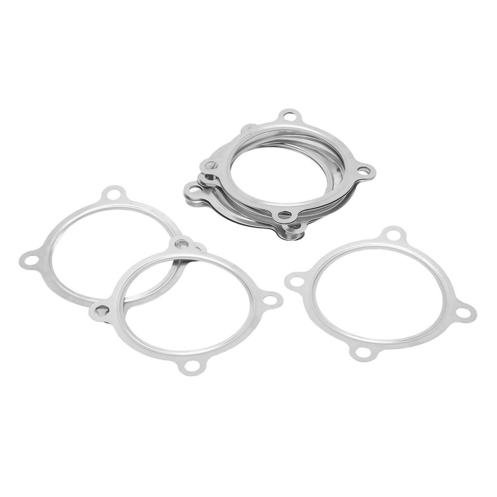 10Pcs Turbo Down Pipe Gasket 3in 4 Bolts Stainless Steel Rust Resistant for GT30 GT35 T3 T2 T4 T6