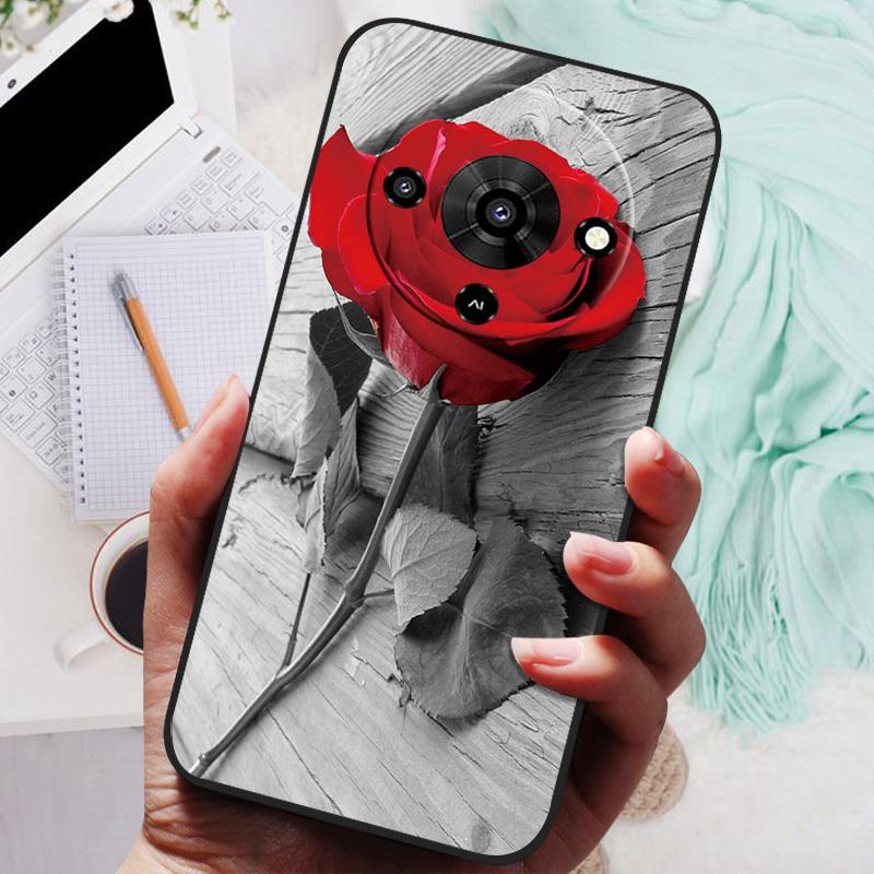 For ZTE Blade A76 5G Z2469N Case TPU Soft Rose Panda Cute Silicone Case Covers For ZTE Blade A76 A 76 BladeA76 5G Phone Cases