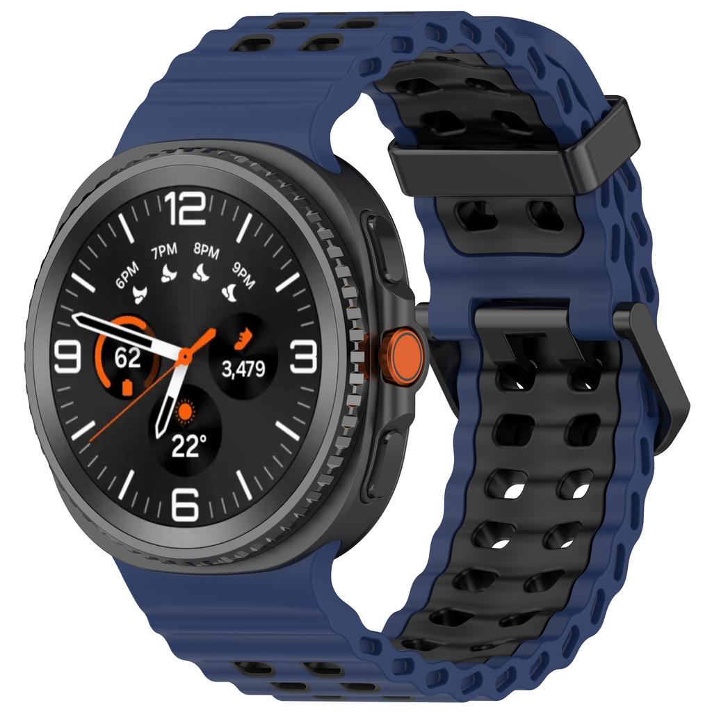 Silicone Strap for Samsung Galaxy Watch 8/8 Classic Sport Breathable Wristband For Galaxy Watch 8 40/44mm Two-Tone Silicone Band