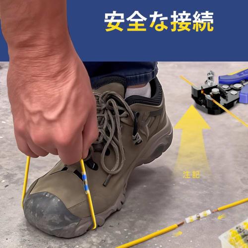 Haisstronica 120-Piece Solder Seal Wire Connector Kit, 10-24 AWG, with Self-Adjusting Wire Stripper Tool, Waterproof Heat Shrink Butt Terminals for Ca