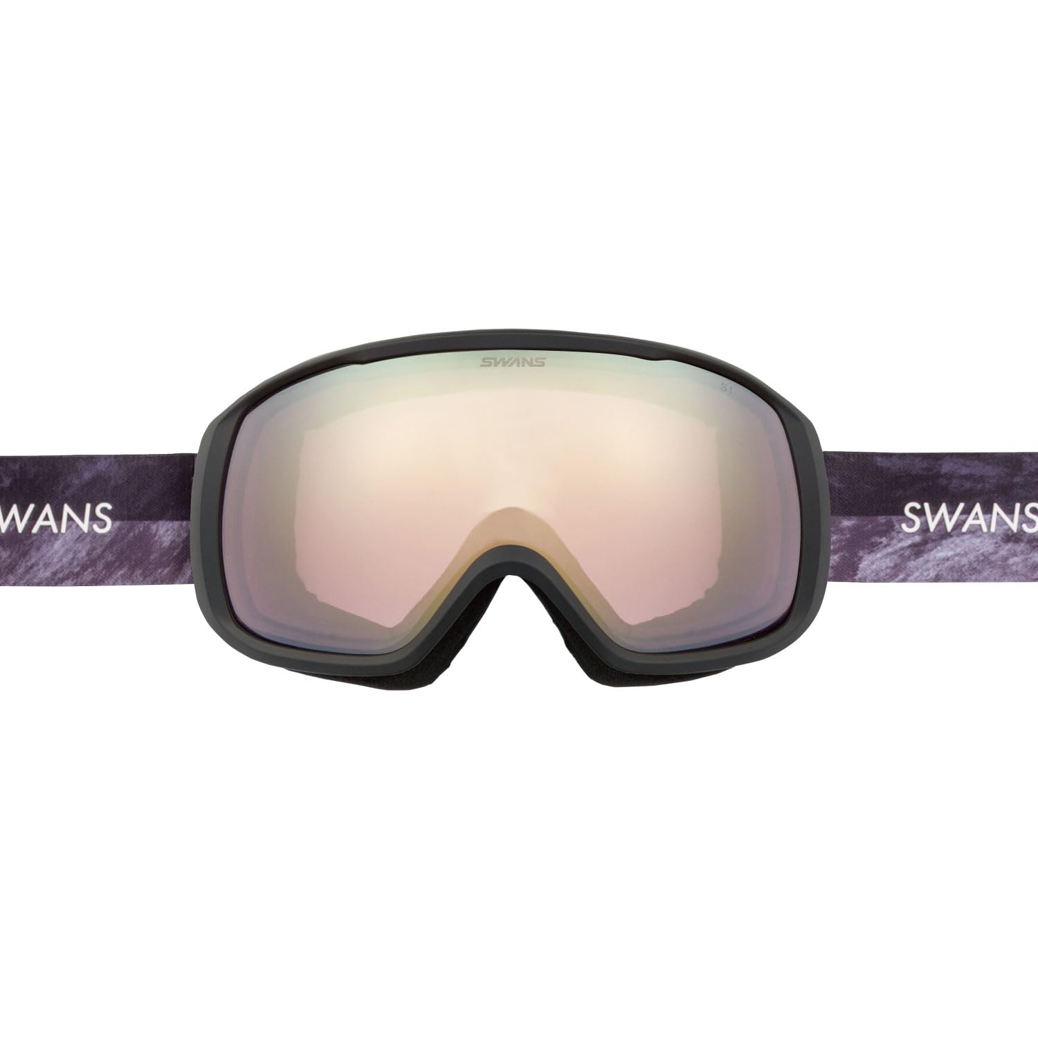 

Swans Snow P1 Gold Mirror x Bright UV Glasses Ski Snowboard Snowboard and Goggles, Anti-Fog, Mirrored, 200-MDHS SMBK, Pink, Spherical, Anti-Fog,
