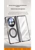 Honor Magic V6 Transparent Foldable Phone Case, Magnetic Stand, Full Coverage, Anti-Drop Protection for Men