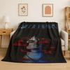 3D Billie Eilish Singer Star Flannel Blanket Soft Warm Throw Blanket for Bedroom Living Room Bed Travel Camping Picnic Gift
