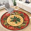 1pc Festive Plate Carpet for Office Non-Slip, Round Carpet, Soft & Comfortable, Carpet for Office, Round Floor Mat yy251225124