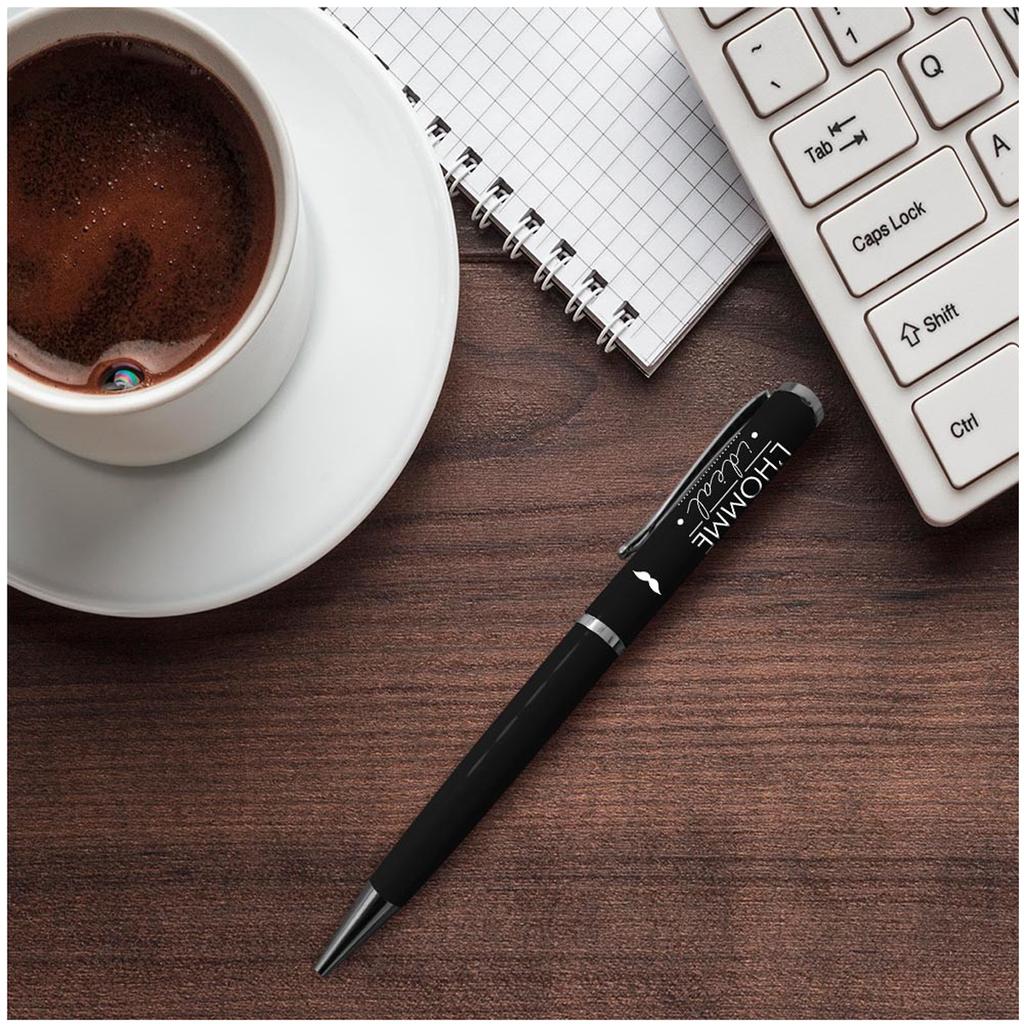 Les Trésors De Lily [A3348] - Stylo créateur 'L'homme Idéal' noir - 14 cm