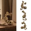 3D Printed Inverted Skeleton Figurine, Halloween Upside-Down Skeleton Statue, Spooky Skeleton Decoration for Home, Office, Holiday Party