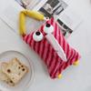 Funny Stripe Small Monster Car Tissue Case Storage Box Cartoon Paper Napkin Holder for Car Hanging Paper Tissue Bag Napkin Case